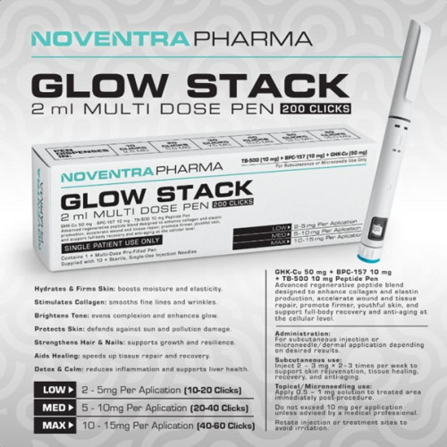 Glow Stack - BPC-157, TB-500, and GHK-Cu Compounds Pre-Filled Pen Glow Stack - BPC-157, TB-500, and GHK-Cu Compounds Pre-Filled Pen